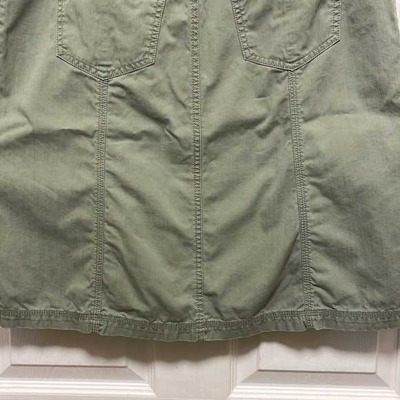 Eddie Bauer |Olive Green |Button Down |ALine |Knee-Length |Casual|Skirt |Size 10 - Picture 7 of 16